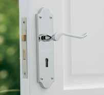 Privacy handle Chrissi Latch Chrome H140mm x