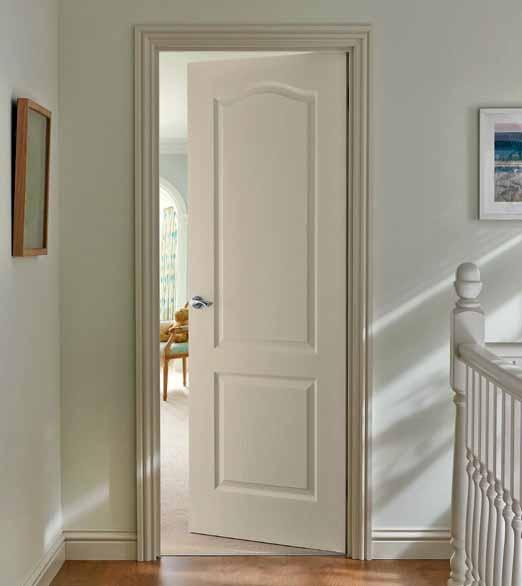 Arched Top grained The elegant mouldings and grained finish can be used to create a modern or classic look.