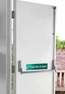 Pack includes signage 5 5 year guarantee Briton rim panic latch FH SCF0077 FD30/FD60 Suitable for doors up to H2500mm x W1300mm.
