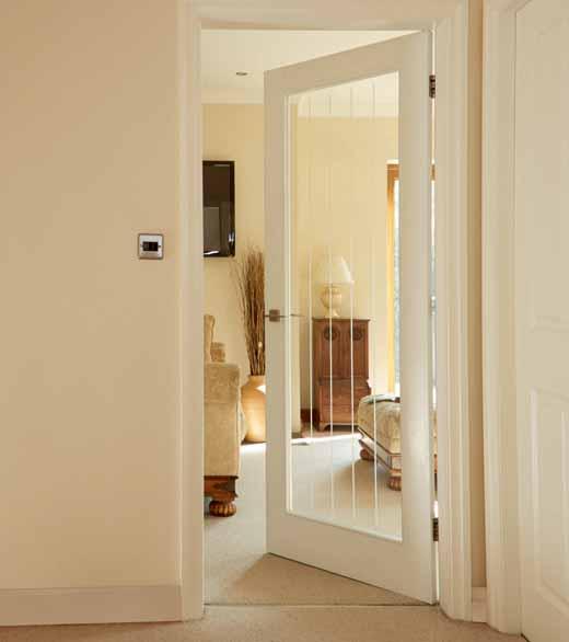 Dordogne smooth glazed The large and stylish panel used on this door allows for maximum light to enter the room.