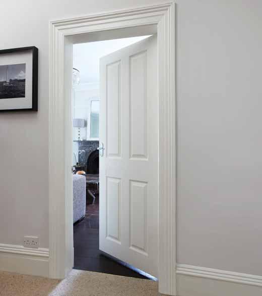 4 Panel grained This door is ideal for both traditional and contemporary homes.