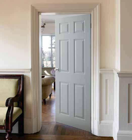 6 Panel grained Our most popular door is the six panel grained design. This door will suit a wide variety of interiors and is available in an extensive range of sizes.