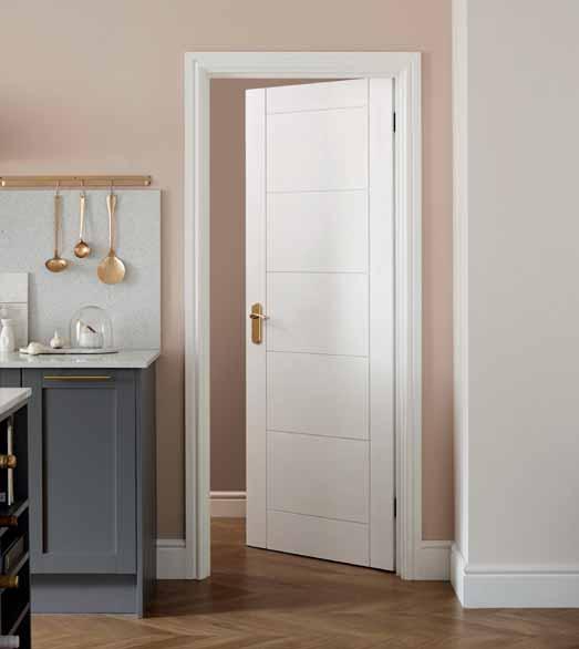 Primed Linear This contemporary style of door with its clean lines is perfect for any home.