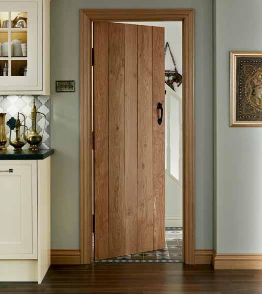 Solid Rustic Oak ledged The Solid Rustic Oak Ledged door adds character to your home by providing an authentic look and feel.