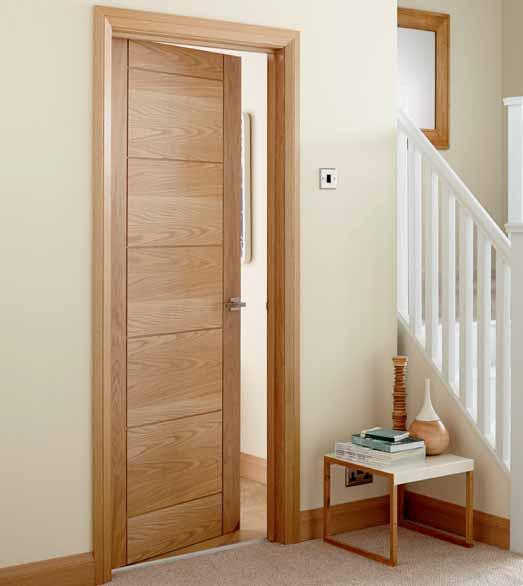 Linear Oak The contemporary style of this linear door will fit perfectly into any modern home.