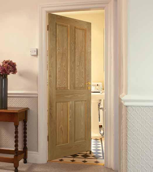 Victorian 4 Panel Oak The understated style of this door makes it ideal for both traditional and contemporary homes.