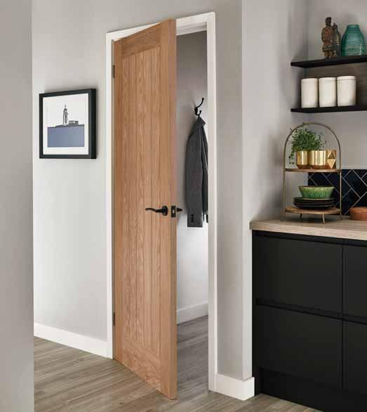 Pre-finished Holdenby Oak Pre-finished with an oak-enhancing lacquer, this classic design will work well in both contemporary and traditional settings.
