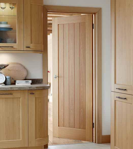 Pre-finished Genoa Oak The simple yet stylish door is ideal for both classic and contemporary interiors.