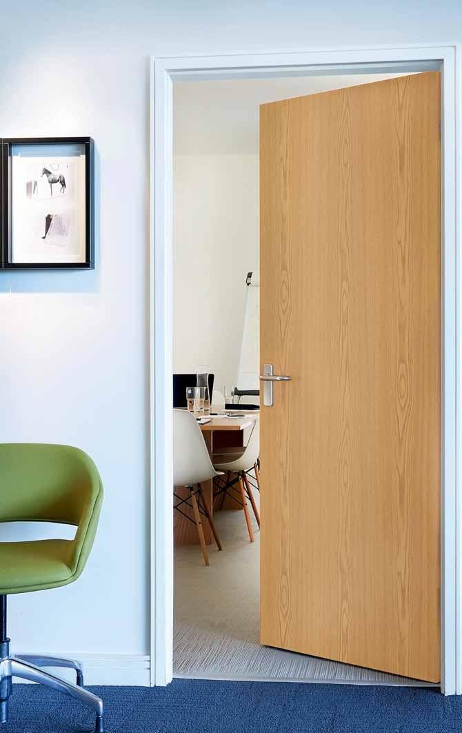 Internal flush doors Howdens offer modern doors in a range of finishes ideal for both commercial