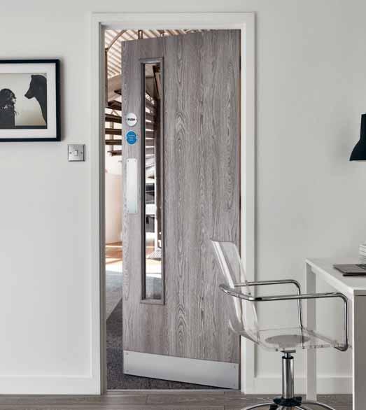 Light Grey Oak foil 20G glazed Ideal for both domestic and commercial interiors whilst the clear glass allows plenty of light in.