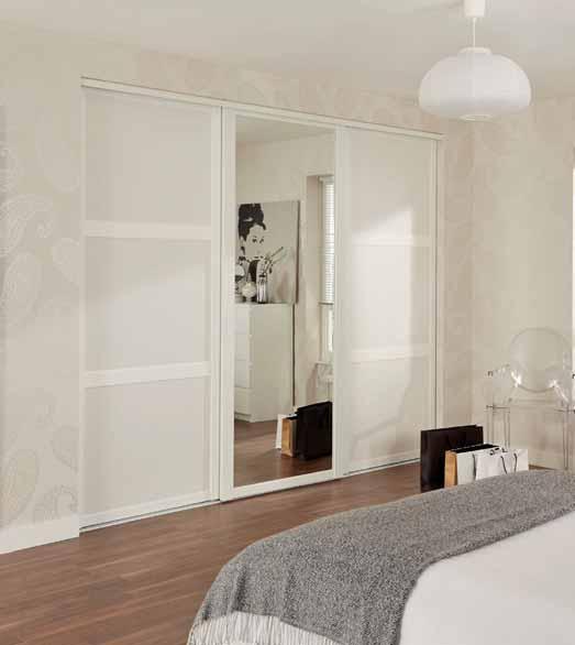 White Shaker panel and mirror door The Shaker design is a versatile door that suits a variety of interiors. The Shaker panel and Shaker mirror doors can be used together or on their own.