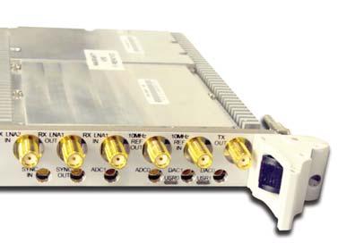 High Linearity Wideband RFtoDigital Transceiver RF4102 3U cpci Features Integrated RF and Digital IF Processing in a single 3U cpci slot High linearity, wideband RF Transceiver, 20 MHz to 2.
