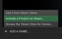 Figure 1.3.2 8. For the rest of the activation process, please follow the instructions in Section 1.2. 1.4 Installing and Activating the Third-Party Retail Version: once you have downloaded and installed the game, you will need to activate your 15-digit key through Steam.