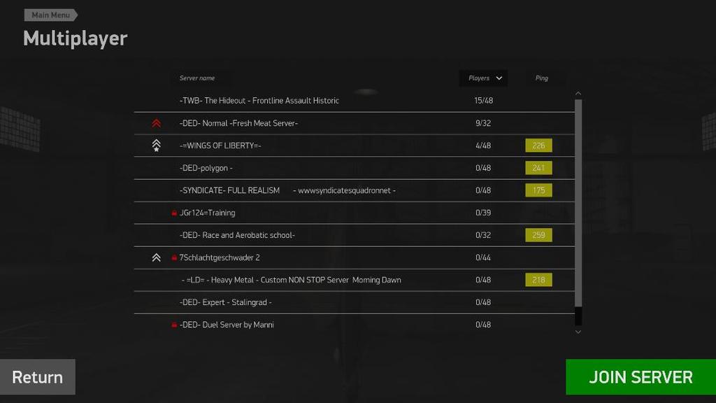 server, including the server s name and connection status, difficulty settings, and the number of players currently on the server.