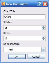 Using Intwined Pattern Studio Creating a Chart Let's start exploring what the software can do by creating a new document.