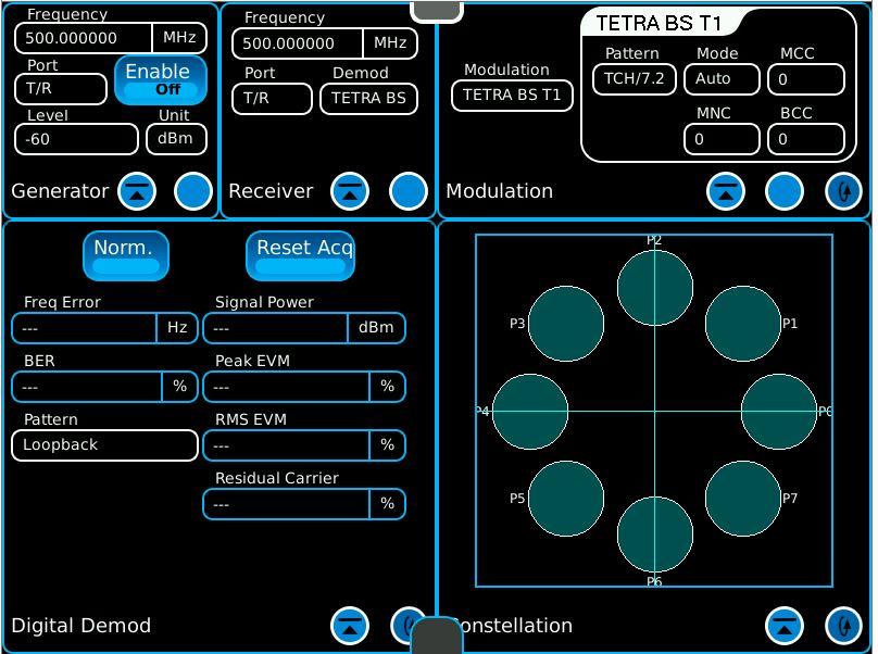 Example TETRA BS Setup After selecting these windows, position them as shown in the diagram to the right.
