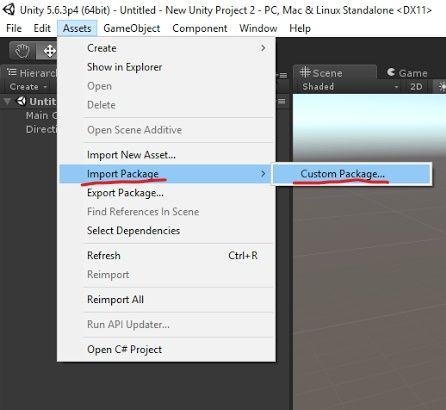 Step 3: Import Modkit Now for the fun stuff. You have already downloaded the Hot Lava Modkit through Steam now you need to import it. In Unity, under the Asset Menu, select Import Package.