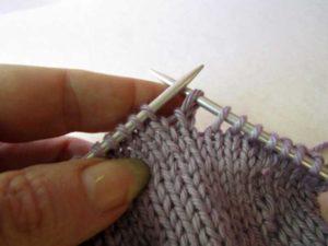 If a purl side is facing you, slip the turning stitch