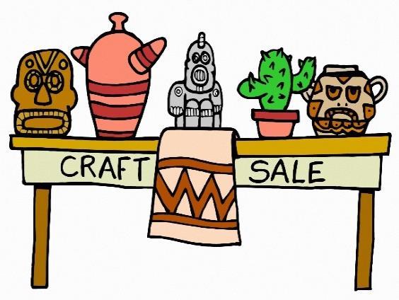 MARCH 24th 8:30am - NOON CRAFT SALE & fresh CINNAMON BUNS CLUBHOUSE SATURDAY An interesting variety of hand-made crafts and home products for sale.