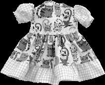 Ballgown and Classic Dress with Accessories Supplies Dresses ¼ yd (23 cm) cotton fabric for bodice and skirt of classic dress A large scrap of cotton fabric for sleeves and ruffle of classic dress