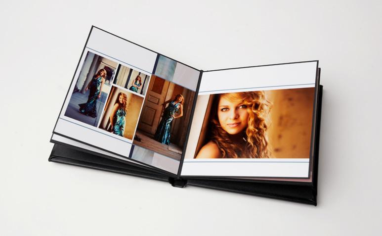 8 Sturdy acrylic case with metal ring; includes a power flashlight on the end Image printed on one side only Assembled Albums Choose an album that will