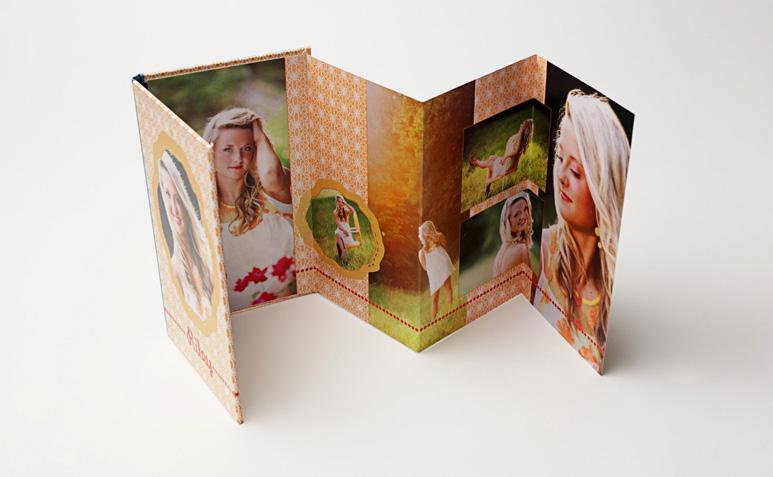 traditional book, Accordion Books display multiple photos so you can show off more than just one favorite.