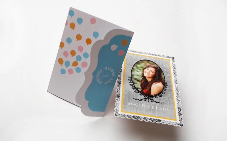 must-have for holiday cards, invites, announcements, and more. Printed on premium press papers and die-cut into stylish shapes, they add an element of elegance to your cards.