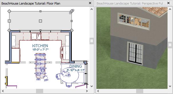 Adding Terrain Features A typical walkout basement has an upper flat area where you enter the house on the first floor, and a lower flat area where you walk out to ground level from the basement.
