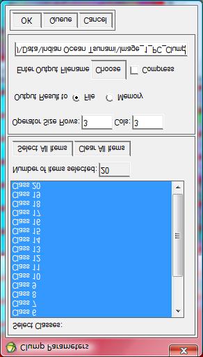 Step 9: In the Classification Input File window, select your Image_1_PC_Sieve subset data stack, leave parameters as listed, enter the new filename as Image_1_PC_Clump and select OK Step 10: This may