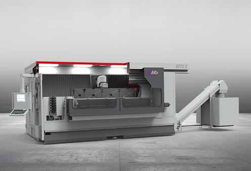 BETA The travelling column machine BETA developed for series production of CFRP parts offers the decisive advantages thanks to its turntable concept.
