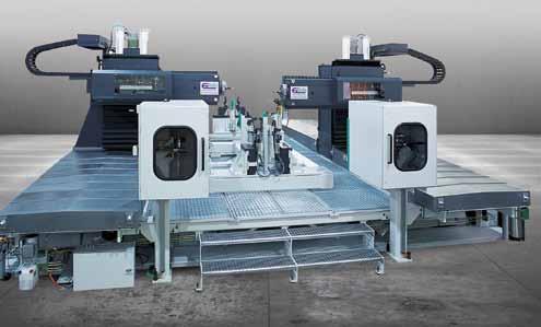 TESLA D This double-sided travelling column machine was developed for vehicle production,