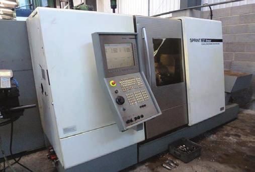 Gildemeister Sprint 32 Linear 8-Axis Twin Spindle Turning Centre with GE-Fanuc 160i-TB Control (2003) Dainichi F15 2-Axis CNC Lathe with Fanuc 0-T