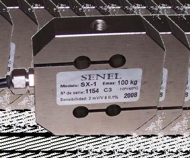 SX-1 Capacity (Emax): 30-50 - 75-100 - 150 kg Measuring element from steel alloy Protected against corrosion by nickel-plated treatment Protected against humidity IP67 Applications: cisterns, hooks,.
