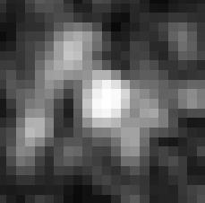 If the POI is on a speckle region, the high level speckle be weighted the greatest in determining the output pixel value.