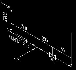 If one pipe run can not be accommodated in one drawing, pipe run is continued in next drawing.