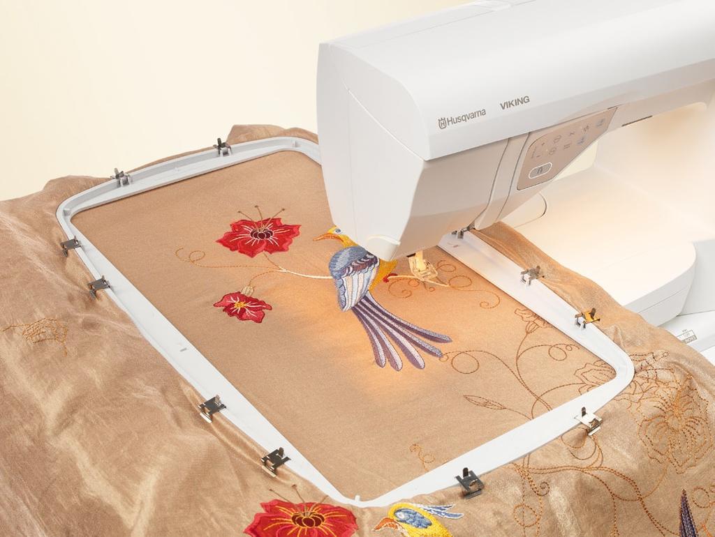 machine. Choose the stitch or stitch number on the easy touch panel and you are ready to sew!