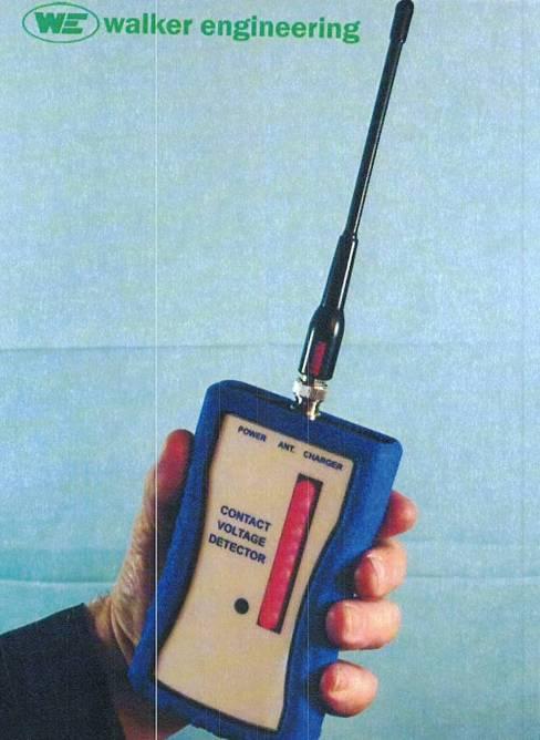 Figure 19 Examples of handheld electric field detectors which can be used to check ground references for voltage (Power Survey Co EFD-100 and Walker Engineering Contact Voltage Detector pictured)