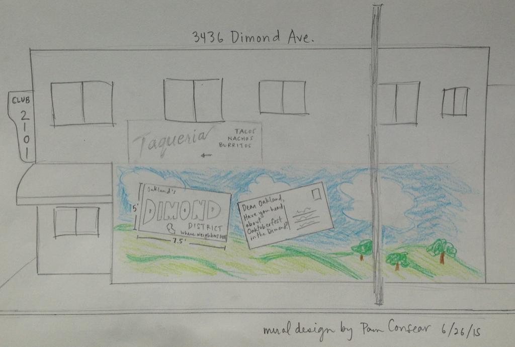 Installation and Materials D-4 Dimond District Mural Project Design Revisions Because two of the walls are finished with wood siding or paneling, I am consulting with several local contractors about