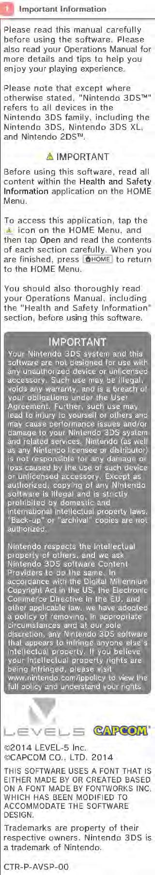 Important Information Please read this manual carefully before using the software. Please also read your Operations Manual for more details and tips to help you enjoy your playing experience.