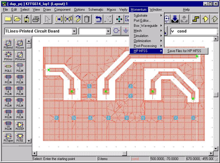 3D EM-Simulation: Agilent HFSS ADS/Momentum Layout Translation to HFSS Extra microstrip lines are de-embedded in the post-processor Page 18 The ADS layout is translated to the Agilent HFSS drawing
