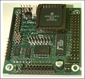 4.4 MTJPro11 microcontroller: This microcontroller is one of the best 68HC11 microcontrollers developed by Mekatronics shown in fig 4.5 below.