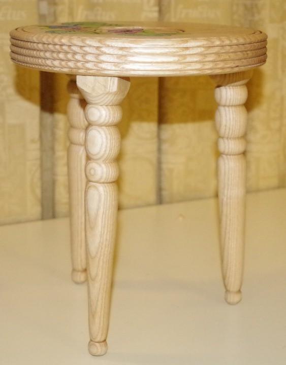 Sadly, there was only one entry this month fro the Novice turners, but what a beautiful little stool from Jane Russell.