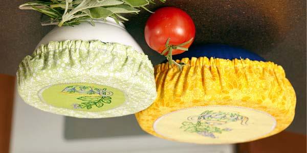 Fabric Bowl Covers Dress up your dishes for picnics and potlucks with an embroidered bowl cover!