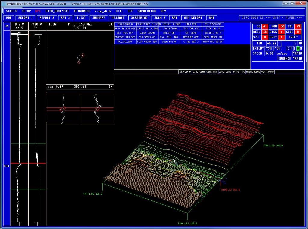 3. Use of SGTSIM for Reverse Engineering of Complex Field Signals Complex Field Data A 150 khz +Pt Mag Bias coil showing volumetric indication