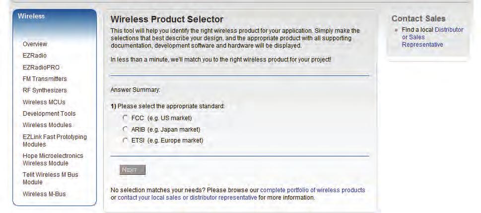 9 / WIRELESS PRODUCT SELECTOR GUIDE Buy or Sample Wireless Products QUICKLY BUY OR SAMPLE PRODUCTS ON OUR WEBSITE AT www.silabs.