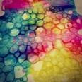 ART CENTER 15: Bubble Painting/Printing Materials: watercolor paper, liquid watercolor, bubbles, bubble wands or