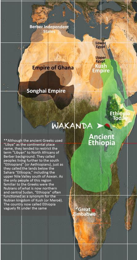 The Real Wakanda Wakanda in the comic/movie Ethiopian Empire Ethiopia is the only African nation to never have been colonized by Europe Ethiopia is the home of the