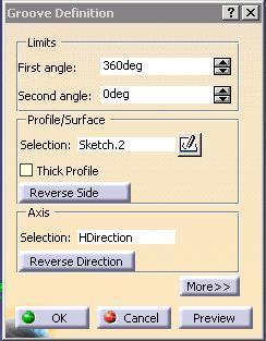That axis will be reflected in the first triangle is drawn. Select the item to mirror, then click the Mirror command.