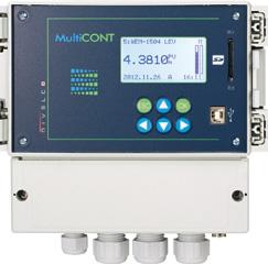 The digital (HART) information is processed, displayed and transmitted via RS485 communication line to a PC when needed. Remote programming of the transmitters is also possible.