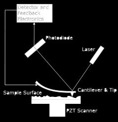 EUV Beam Splitter 17 Atomic Force Microscope (AFM): Figure 19: AFM design The AFM is a device that measures the surface roughness of a sample using resonant frequency